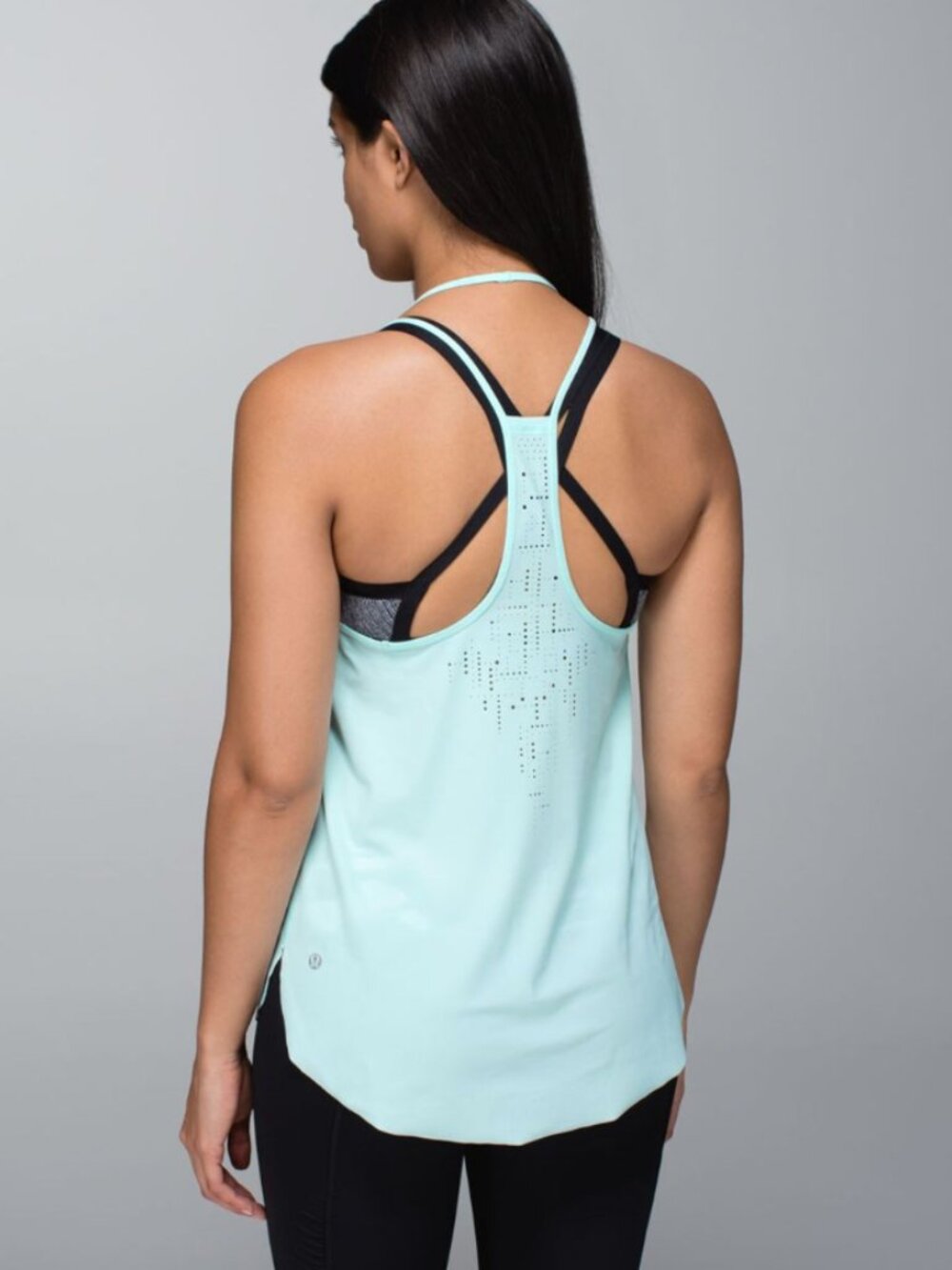 Lululemon‎ Water Bound Singlet Aquamarine Light Blue Athletic Tank Top 4